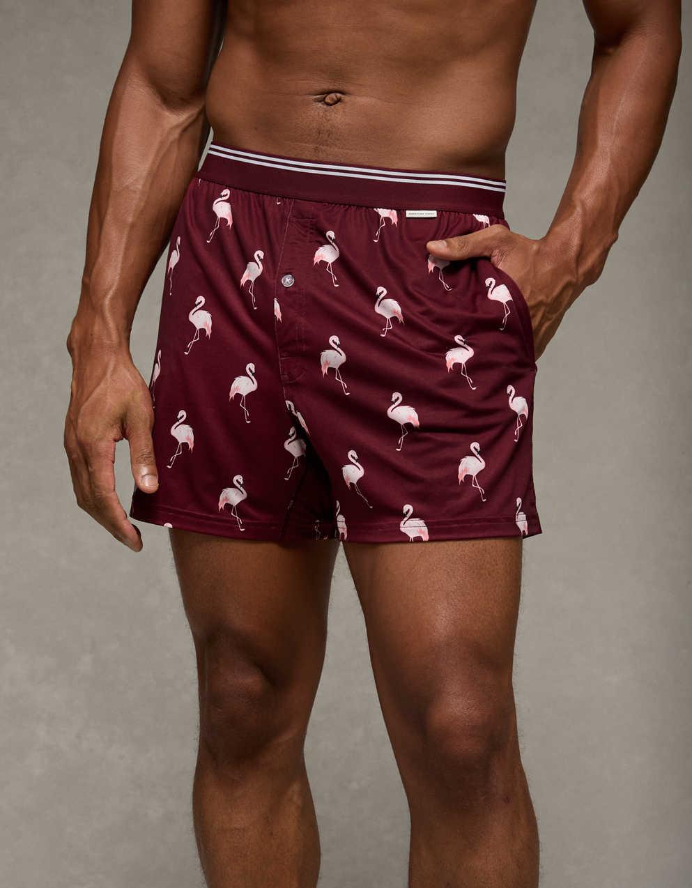AEO Men's Flamingos Ultra Soft Pocket Boxer Short
