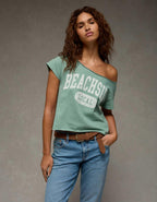 AE Off The Shoulder Graphic T-Shirt