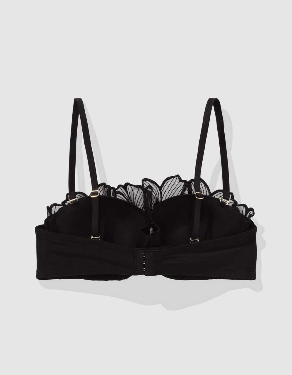 Show Off 刺繡無肩帶集中型內衣