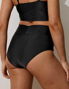 Aerie Ruched High Waisted Full Coverage Bikini Bottom
