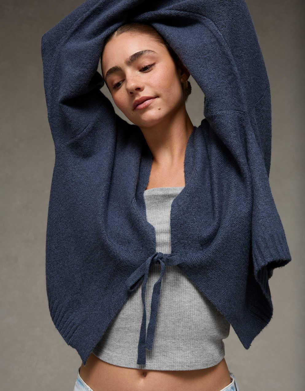 AE Whoa So Soft Tie-Front Cardigan