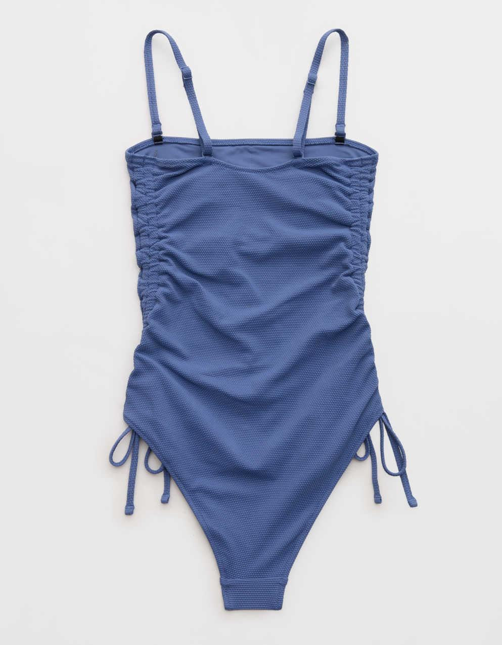 Aerie Pique Cheeky One Piece Swimsuit