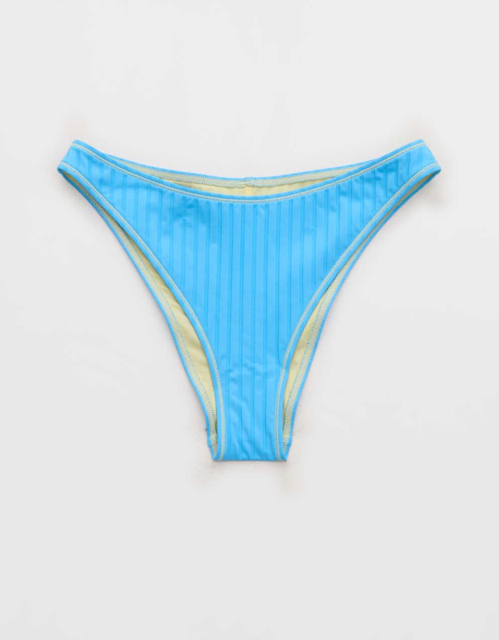 Aerie 羅紋中腰三角比堅尼泳褲