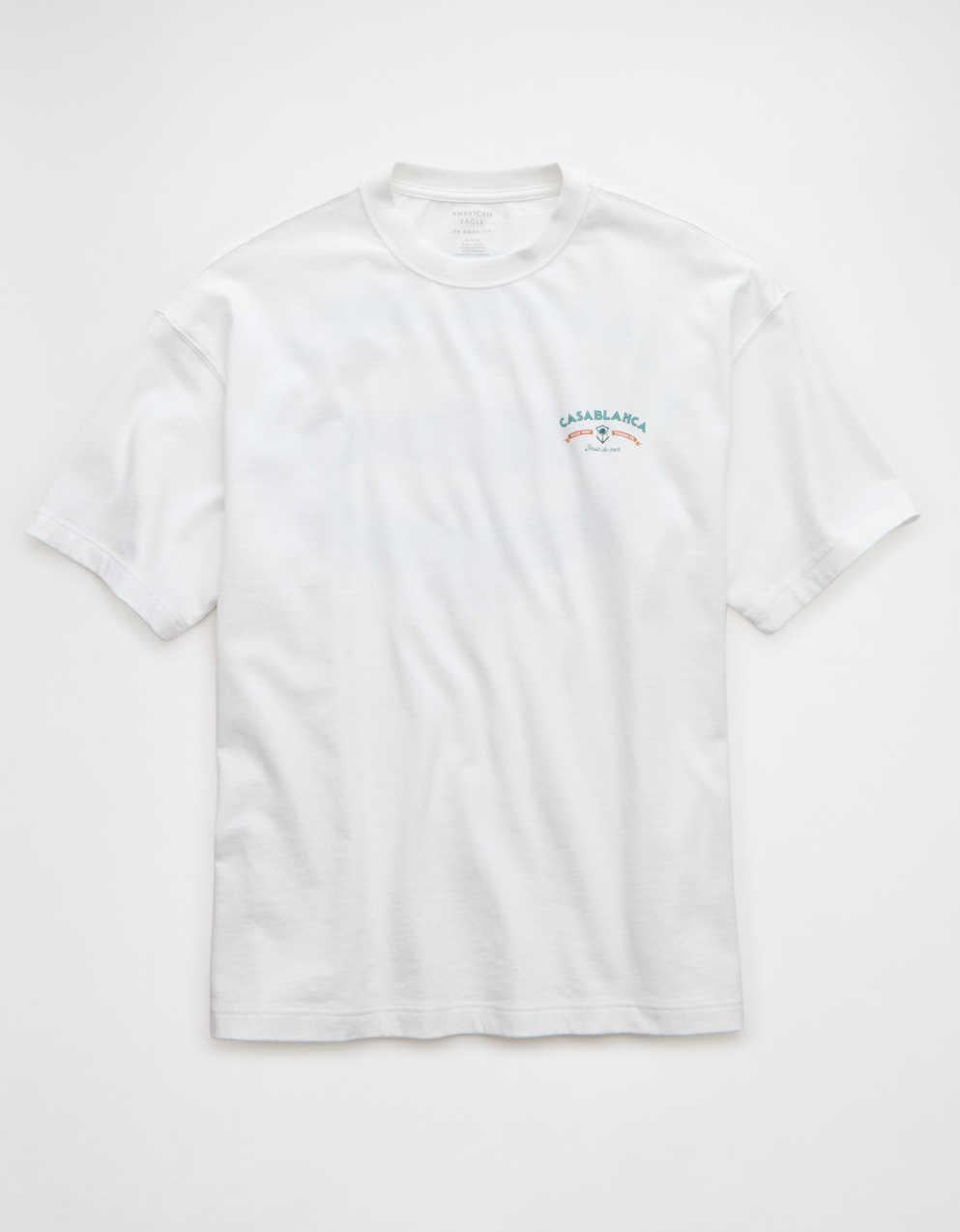AE 方形剪裁目的地圖案 T 恤