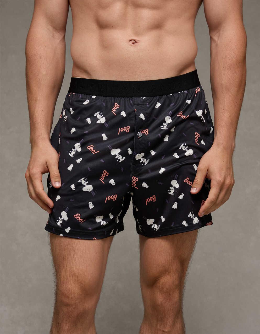 AEO 男士萬聖節 Snoopy 超柔軟口袋平腳內褲