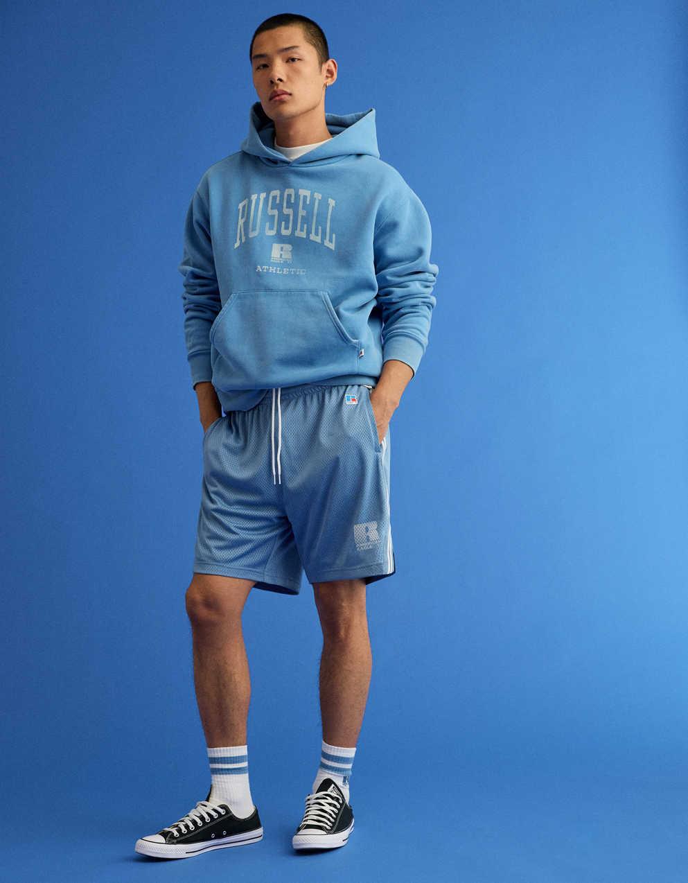 AE x Russell Athletic網眼 7 吋短褲
