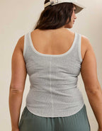 Aerie Ribbed Scoop Neck Tank Top