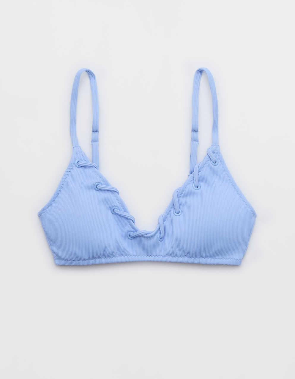 Aerie 羅紋 V 領比基尼上衣