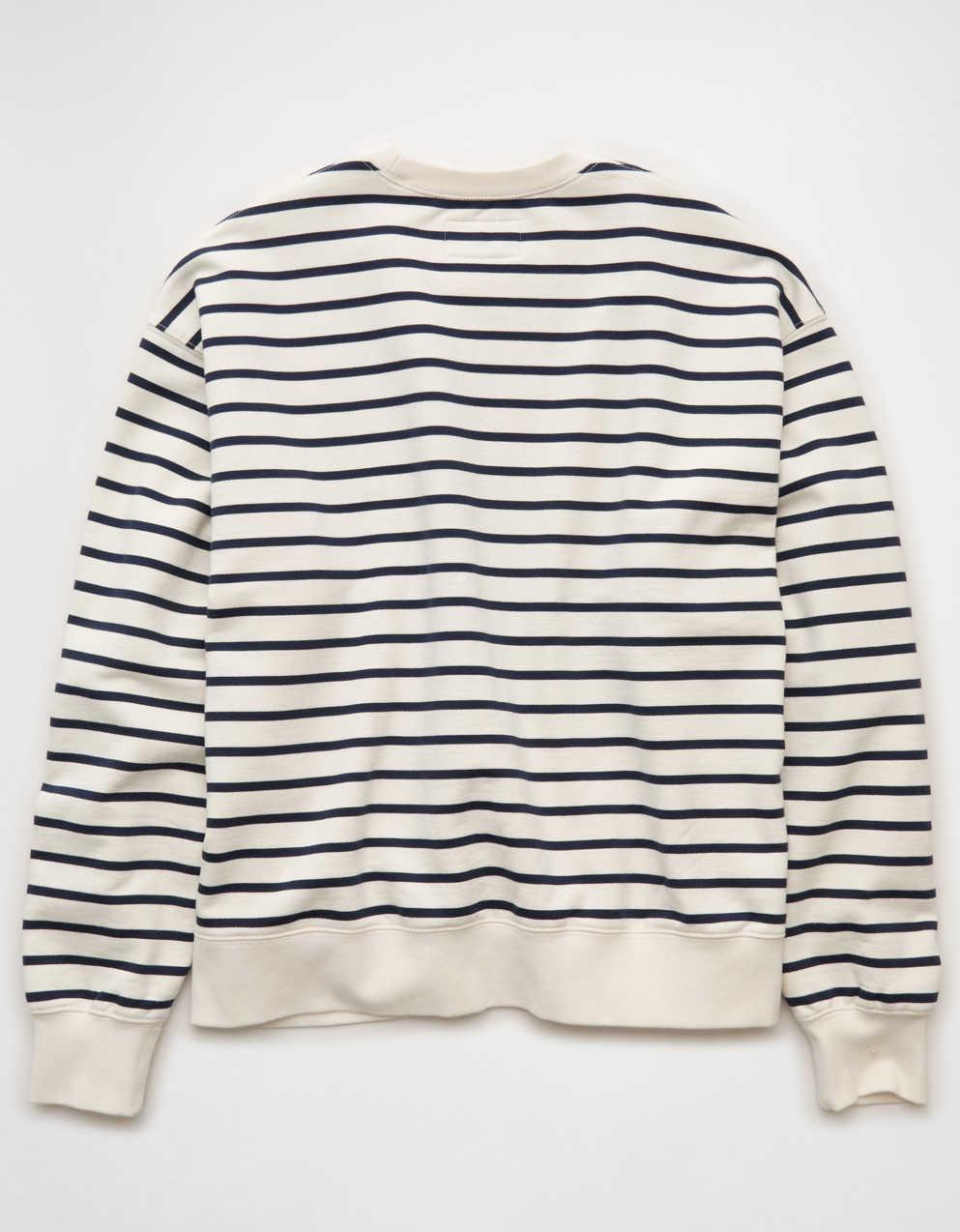 AE Laidback Luxe Striped Sweatshirt
