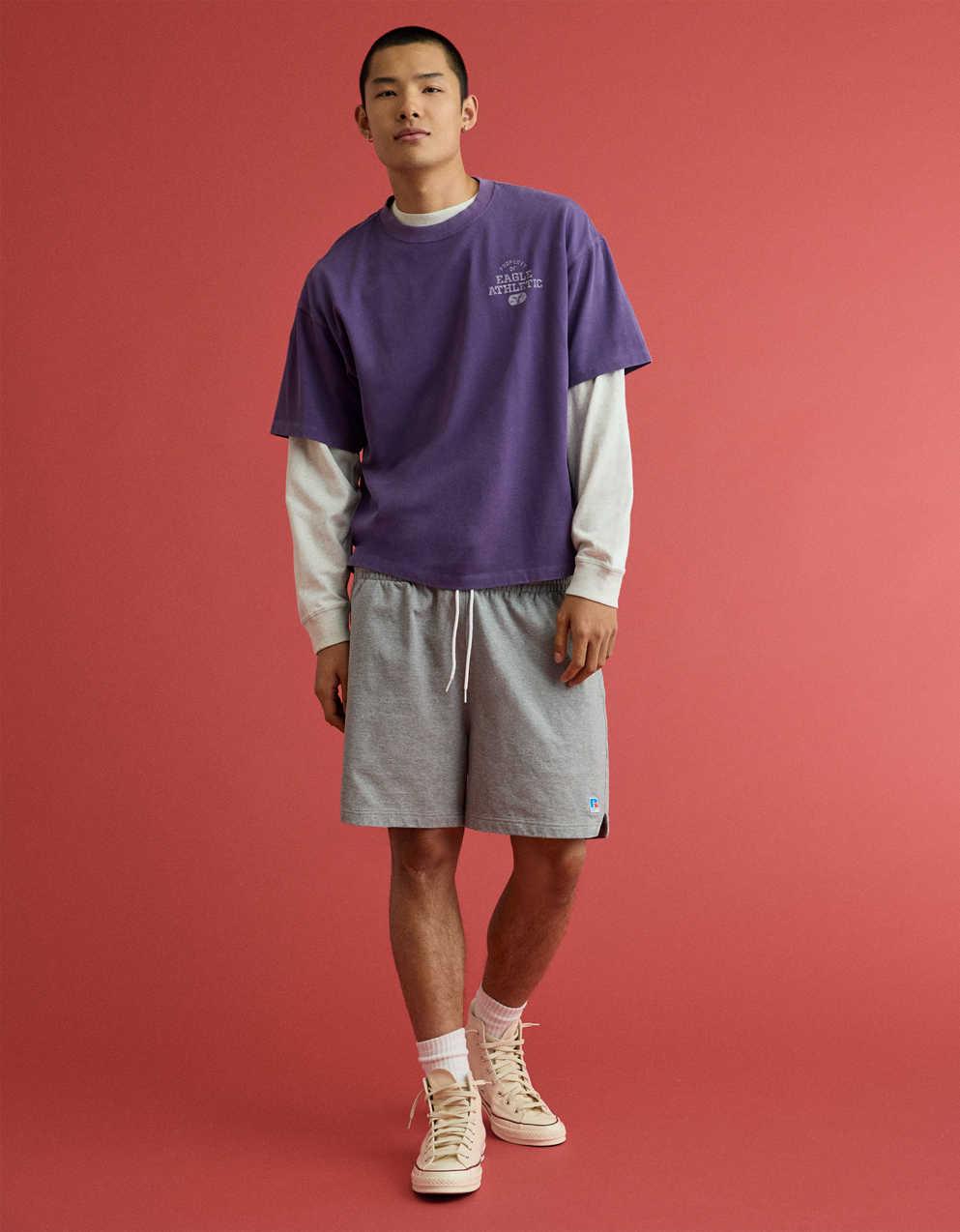 AE x Russell Athletic Heavyweight Eagle Graphic T-Shirt