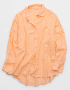 Aerie Seersucker Coverup Shirt