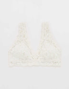 Show Off Chenille Lace Padded Plunge Bralette