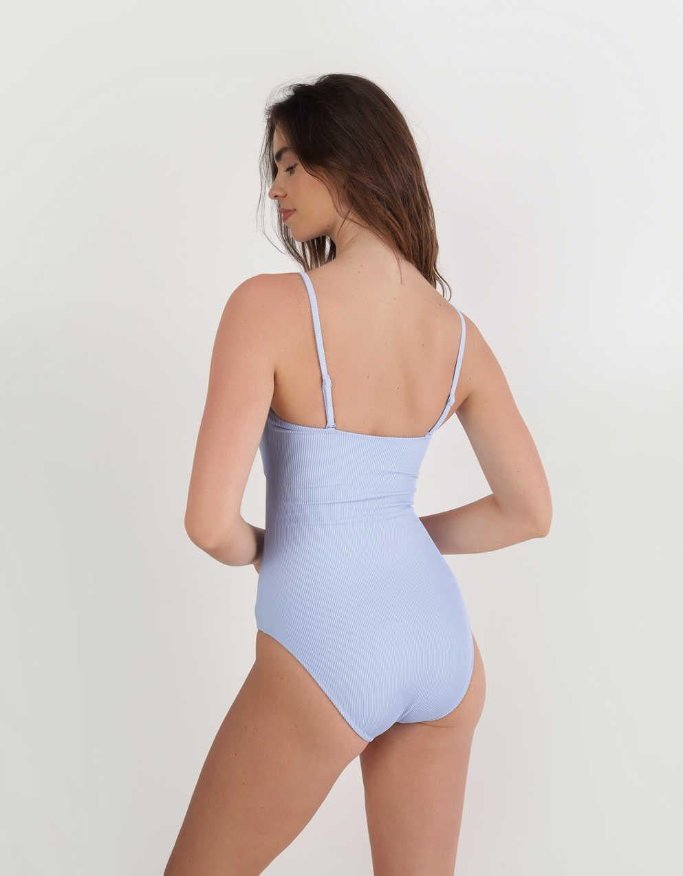 Aerie 羅紋包裹領帶一件式