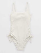 Aerie 羅紋長袖連身泳衣