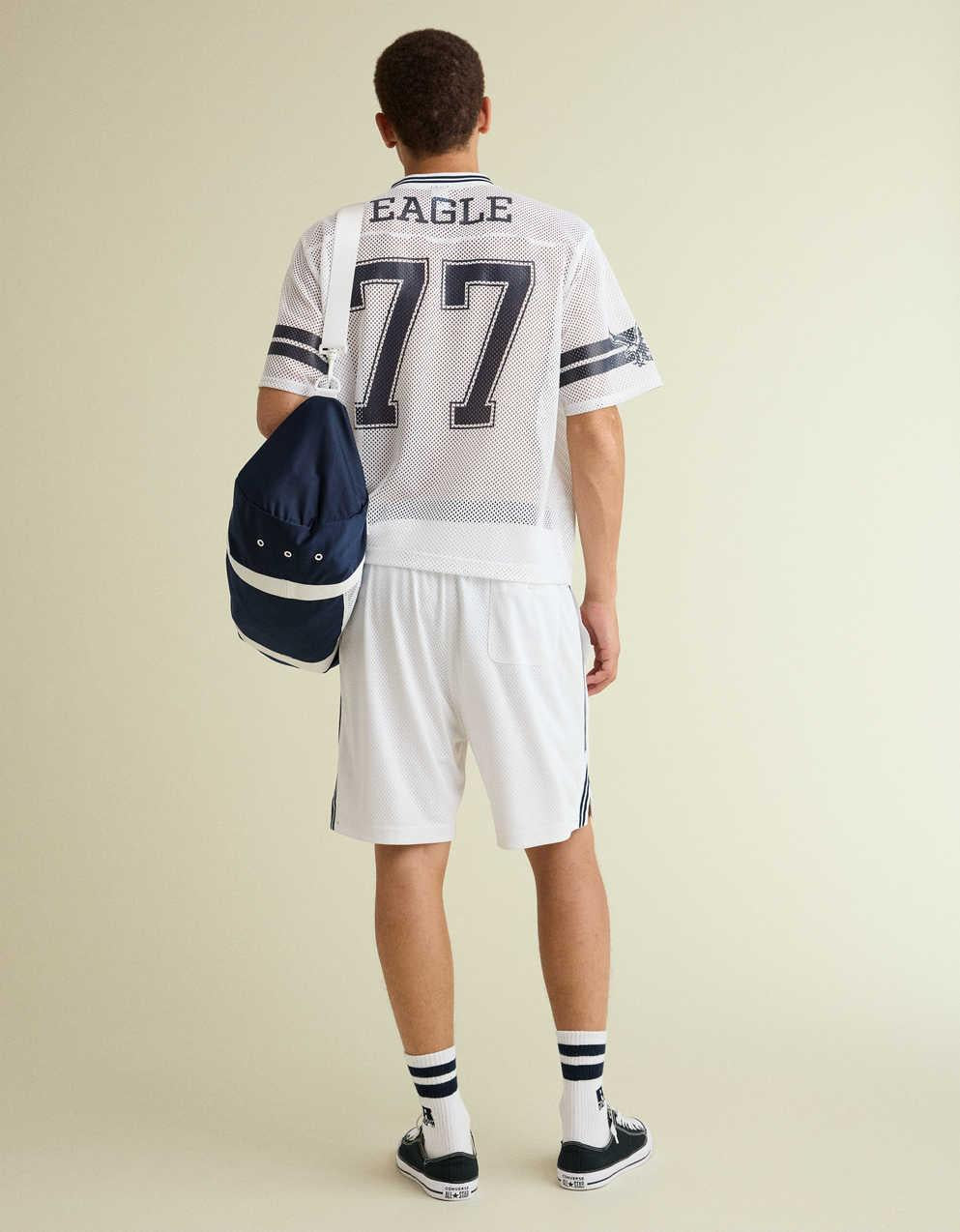 AE x Russell Athletic網眼 7 吋短褲