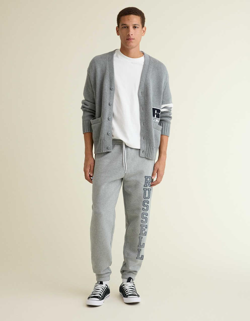 AE x Russell Athletic大學開襟毛衣