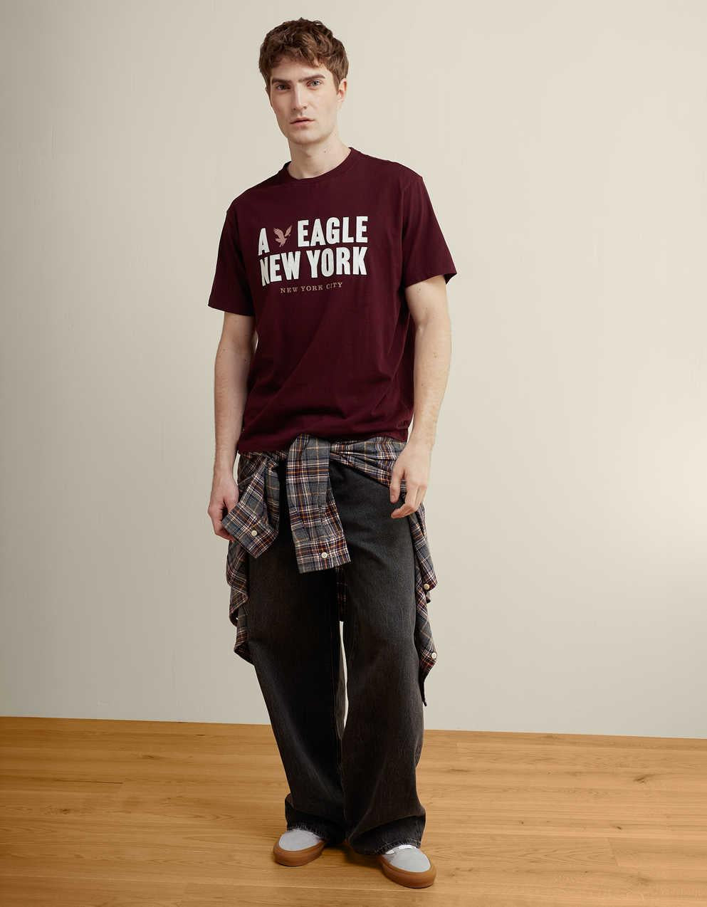 AE Standard Fit Applique Graphic T-Shirt