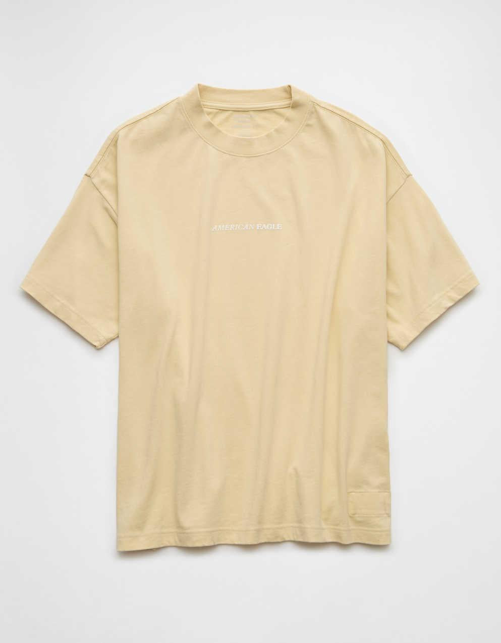 AE Laidback Luxe Heavyweight Oversized Logo Graphic T-Shirt