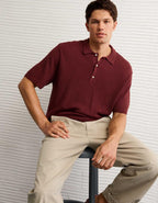 AE 珠地布針織 Polo 衫