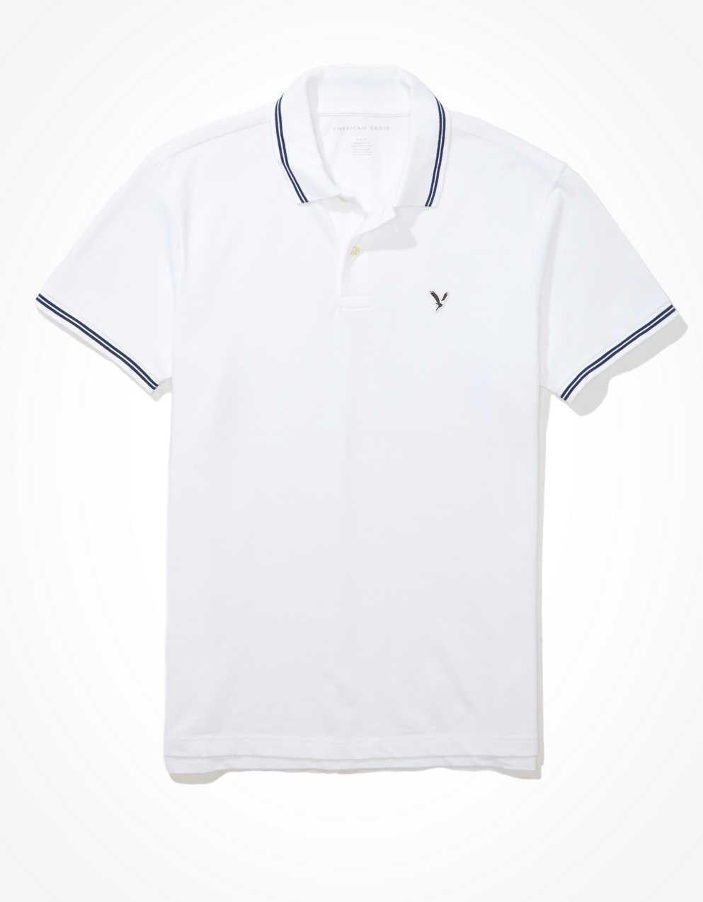 AE 尖頭彈性皮克Polo 衫