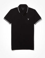 AE 修身 Tipped Flex Pique Polo襯衫