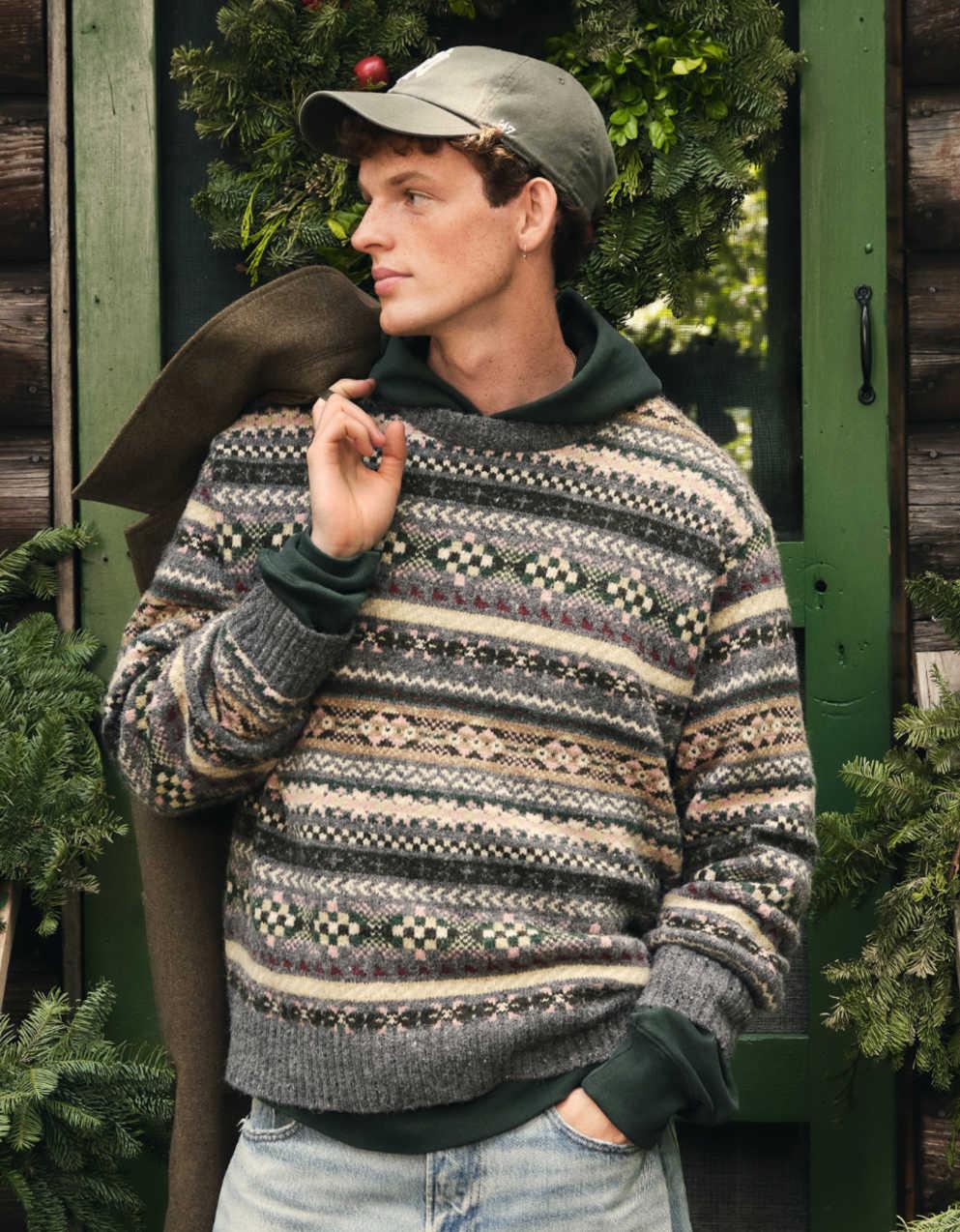 AE Cozy Cabin Fairisle Sweater
