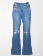 AE Next Level Curvy Ripped Super High-Waisted Flare Jean