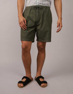 AE 8" Flex Lived-In Linen-Blend Trekker Short