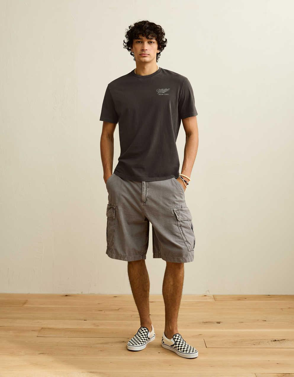 AE Standard Fit Miller High Life Graphic T-Shirt