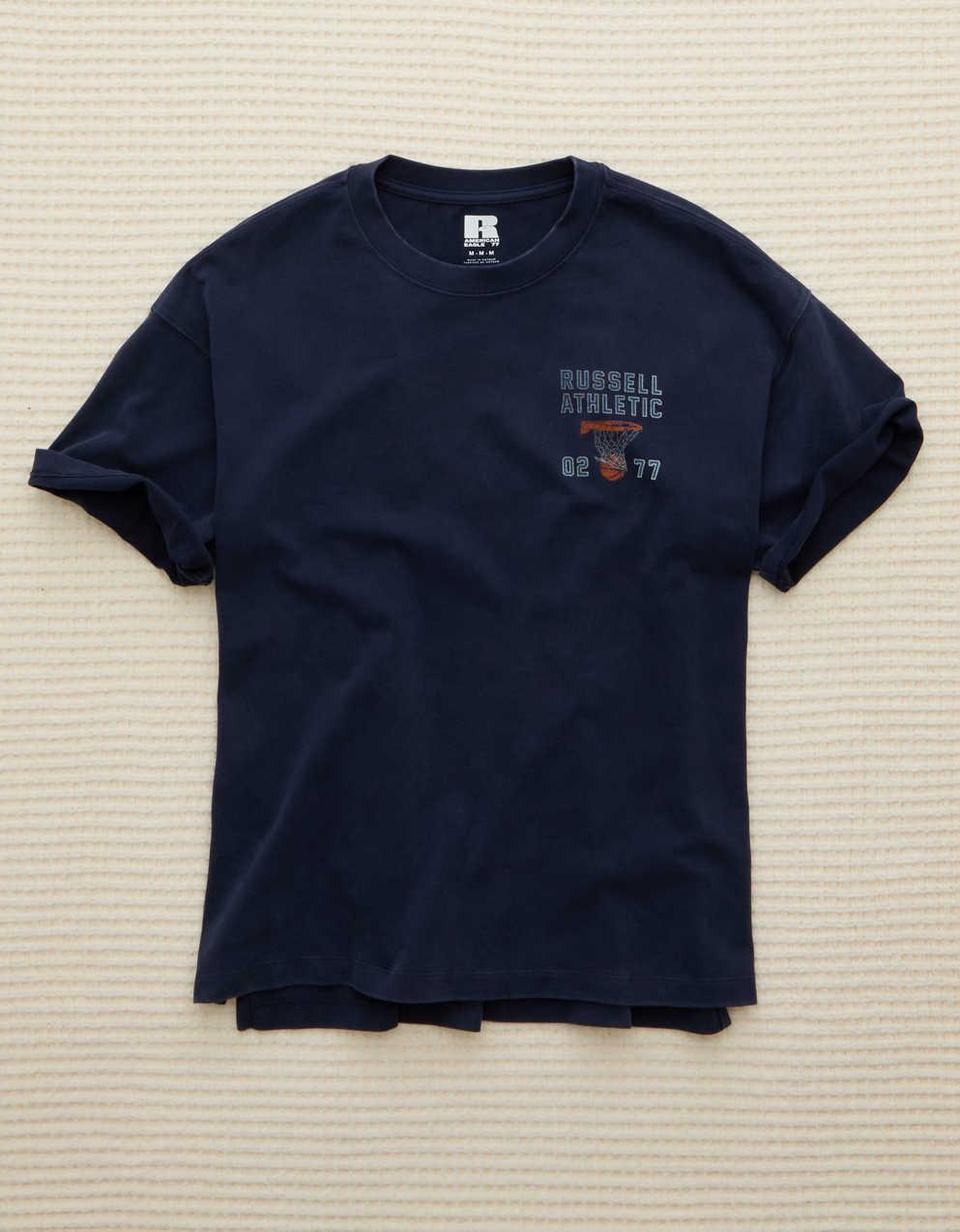 AE x Russell Athletic重量籃球圖案 T 恤