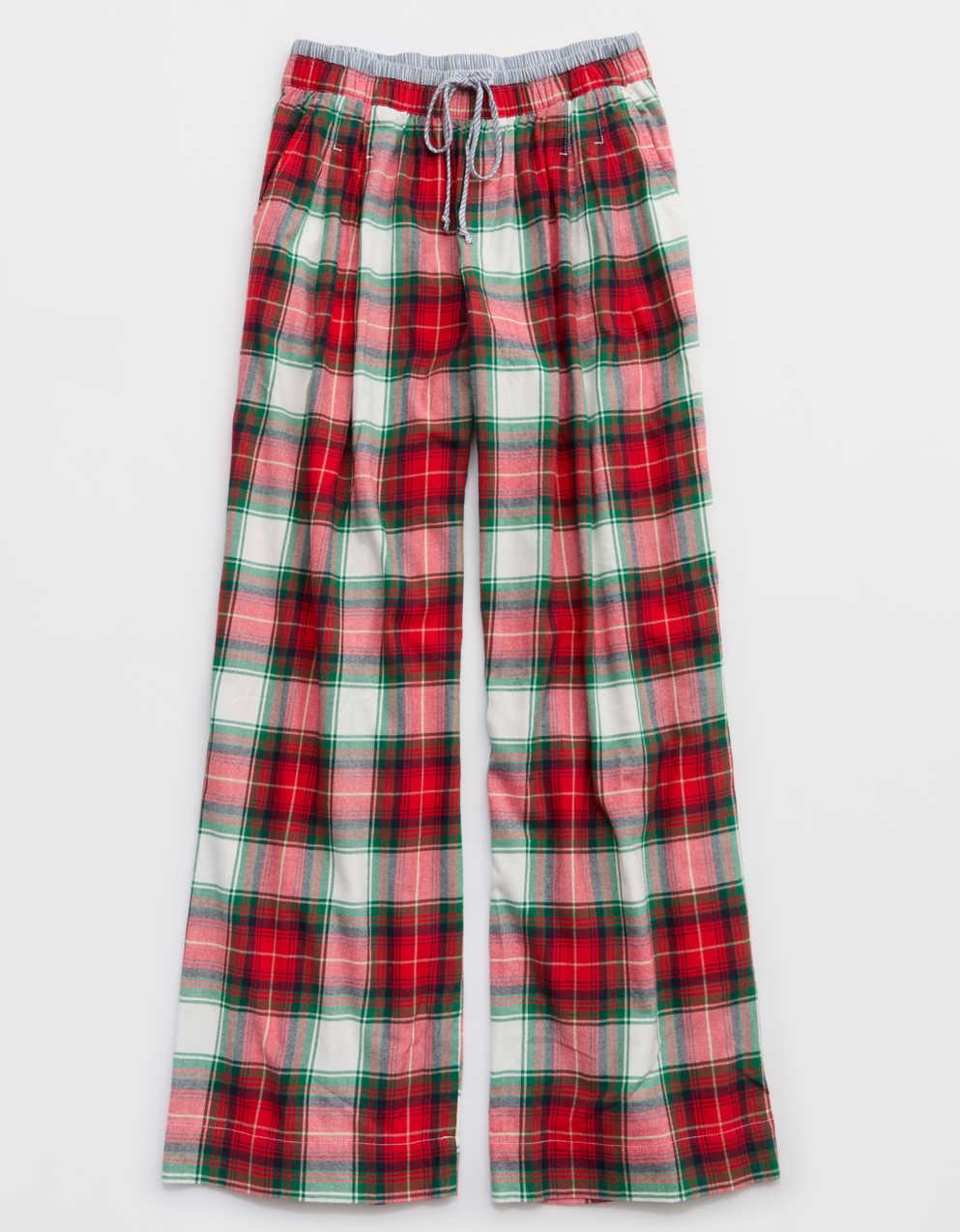 Aerie Checked Out Flannel Wide Leg Pant