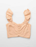 Aerie Cropped Seersucker Tank Top