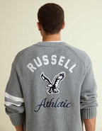 AE x Russell Athletic大學開襟毛衣