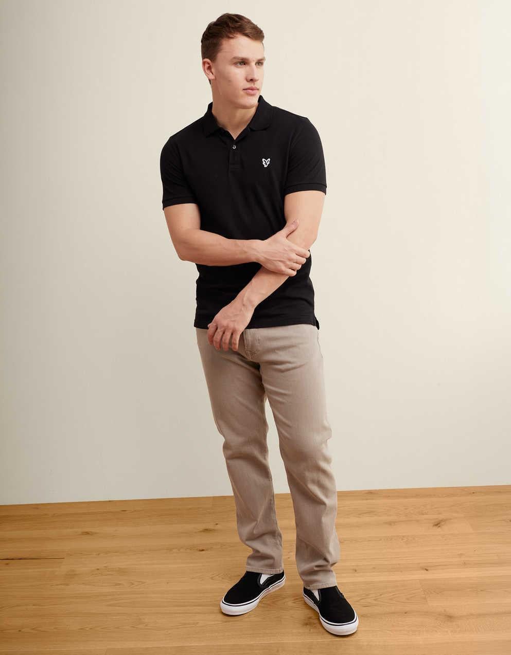 AE Slim Fit Flex Pique Polo Shirt