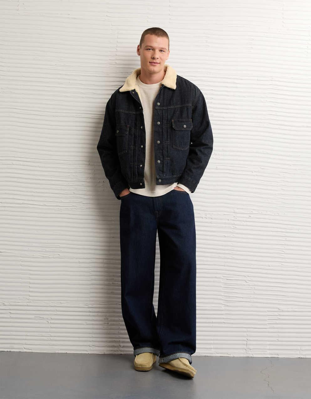 AE Sherpa 牛仔外套
