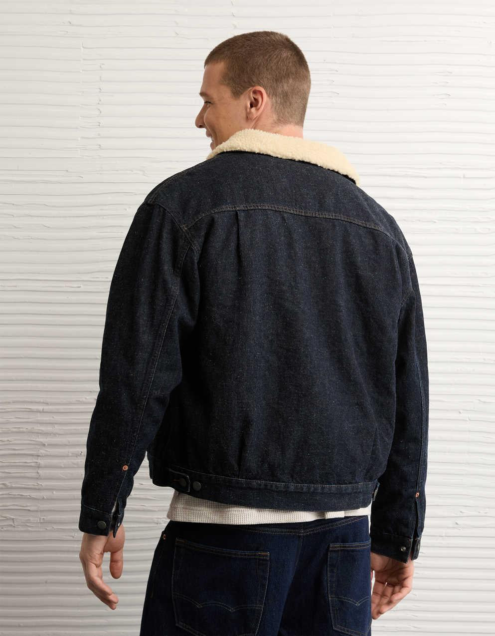 AE Sherpa 牛仔外套