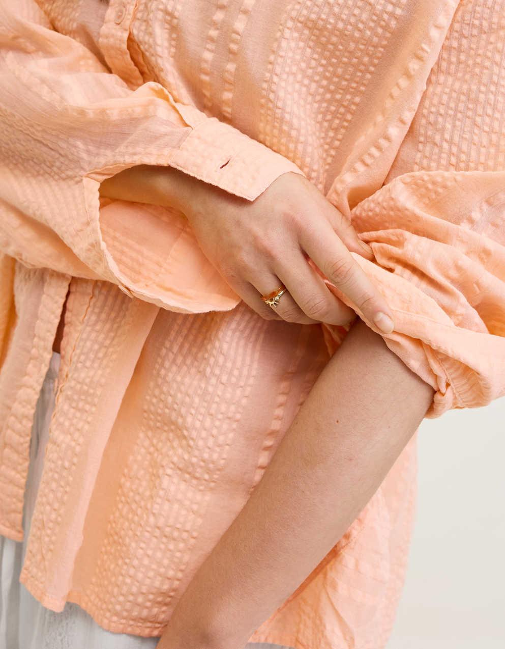 Aerie Seersucker Coverup Shirt