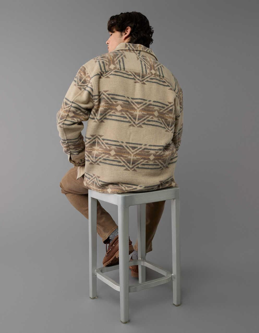AE 印花恤衫外套