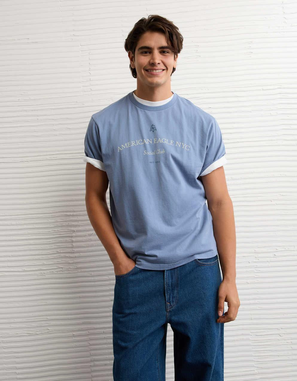 AE Standard Fit Logo Graphic T-Shirt