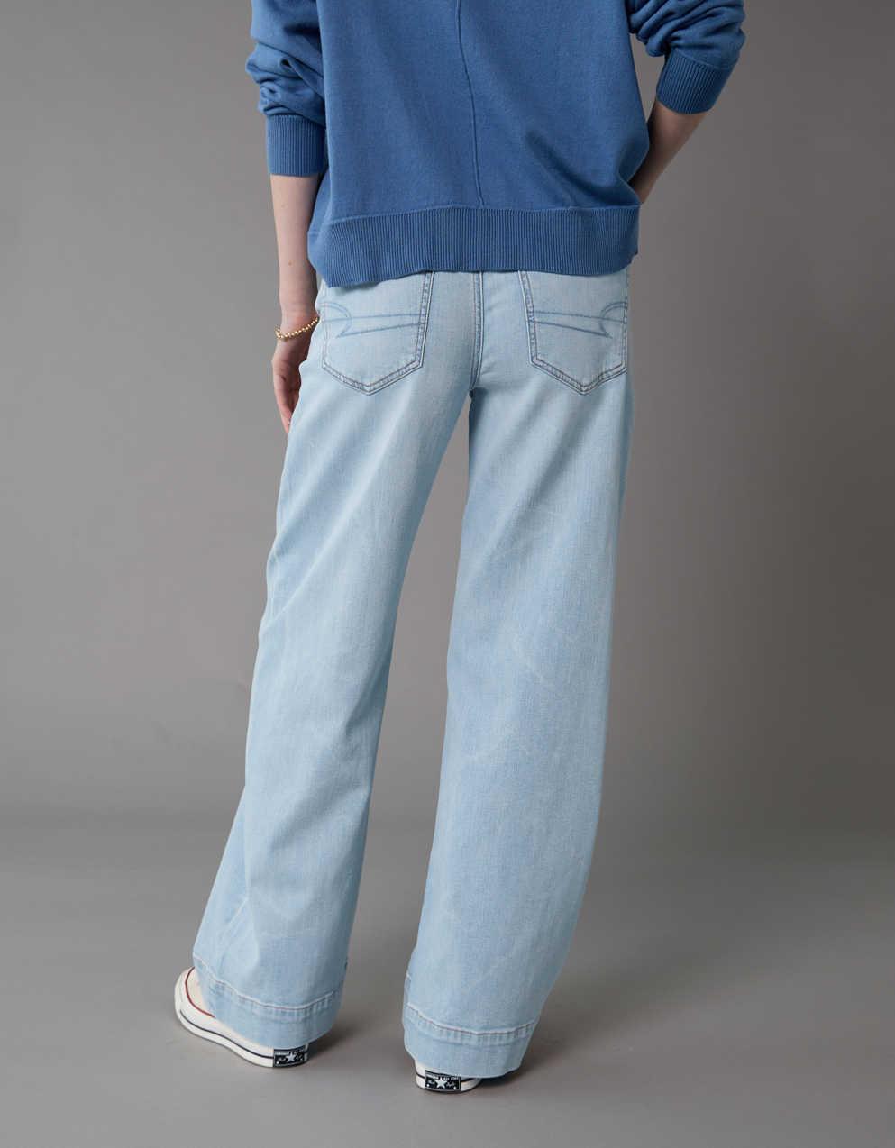 AE Super High-Waisted Baggy Wide-Leg Jean