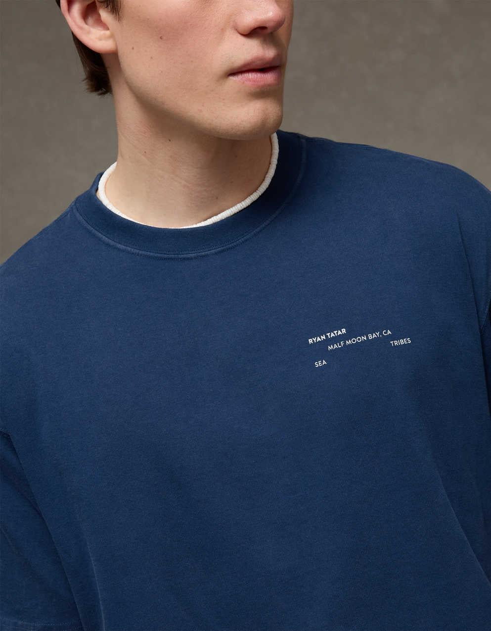 AE x Ryan Tatar Boxy 圖案 T 恤
