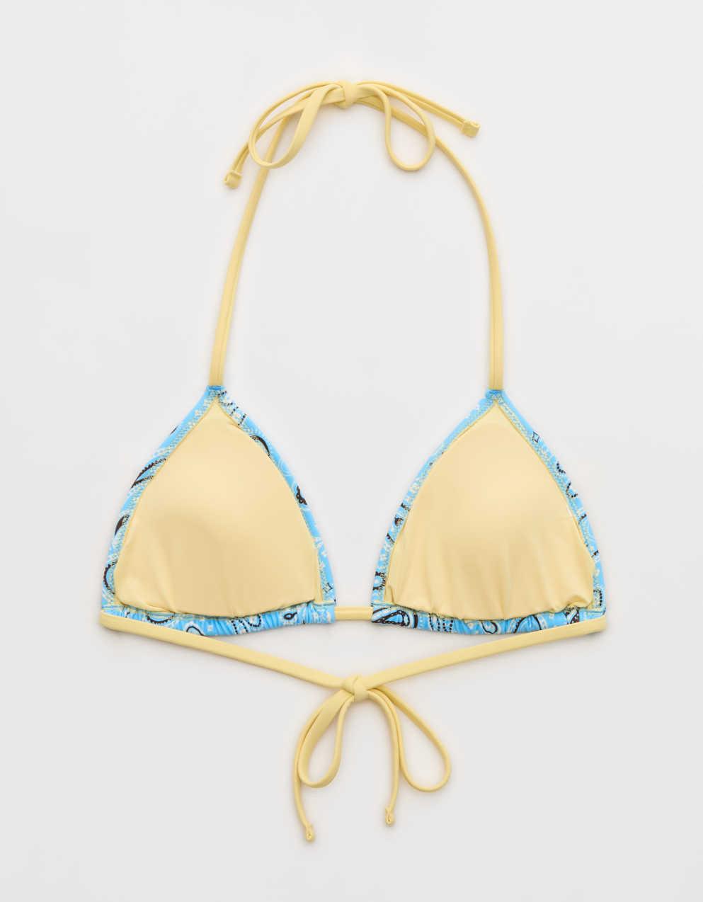Aerie | Smiley® 繫帶三角比堅尼泳衣