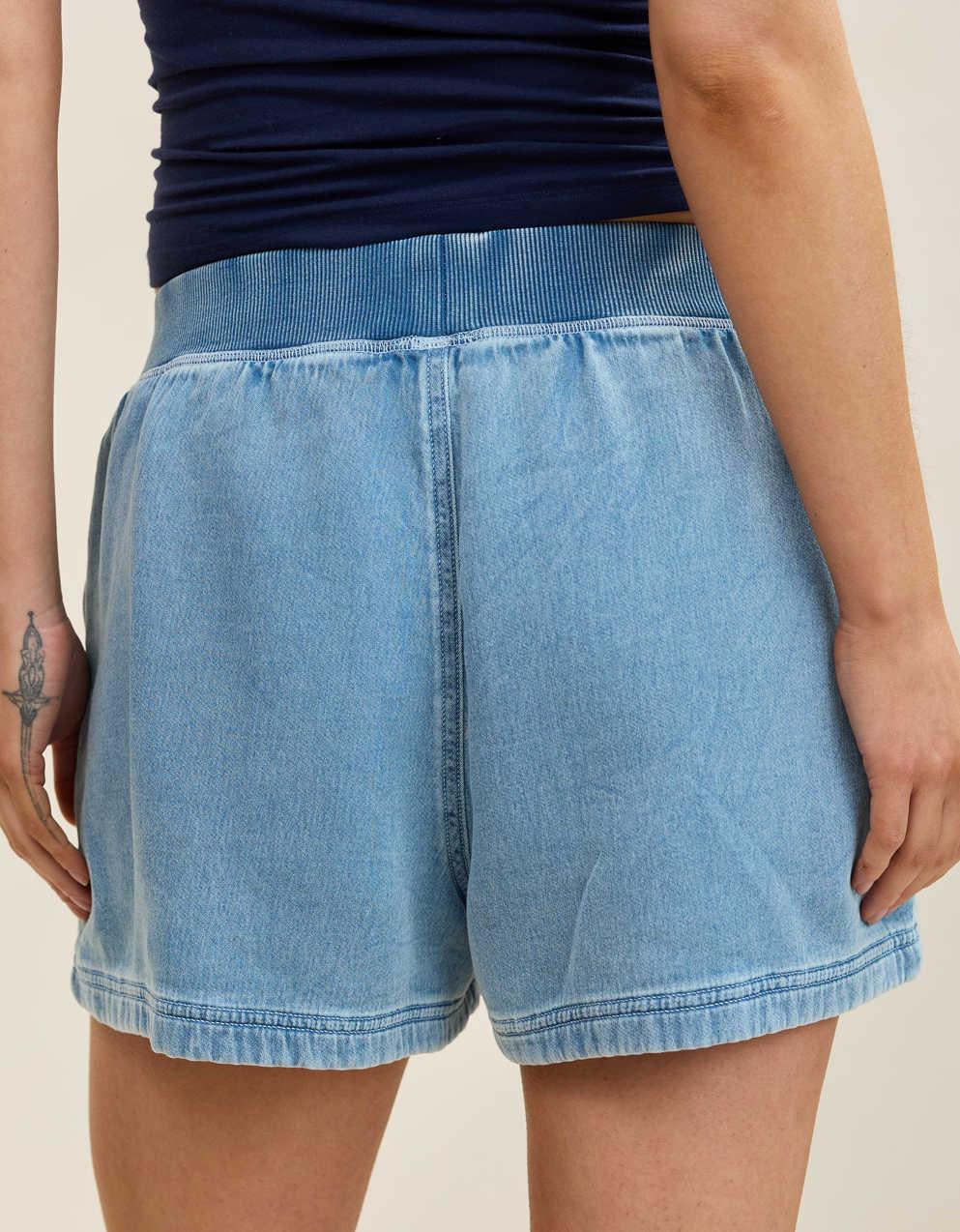 Aerie牛仔彈性短褲