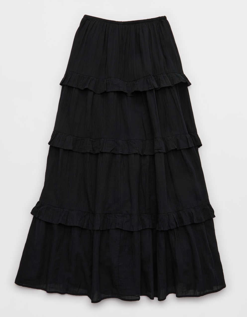 Aerie Ready To Ruffle Tiered Midaxi Skirt