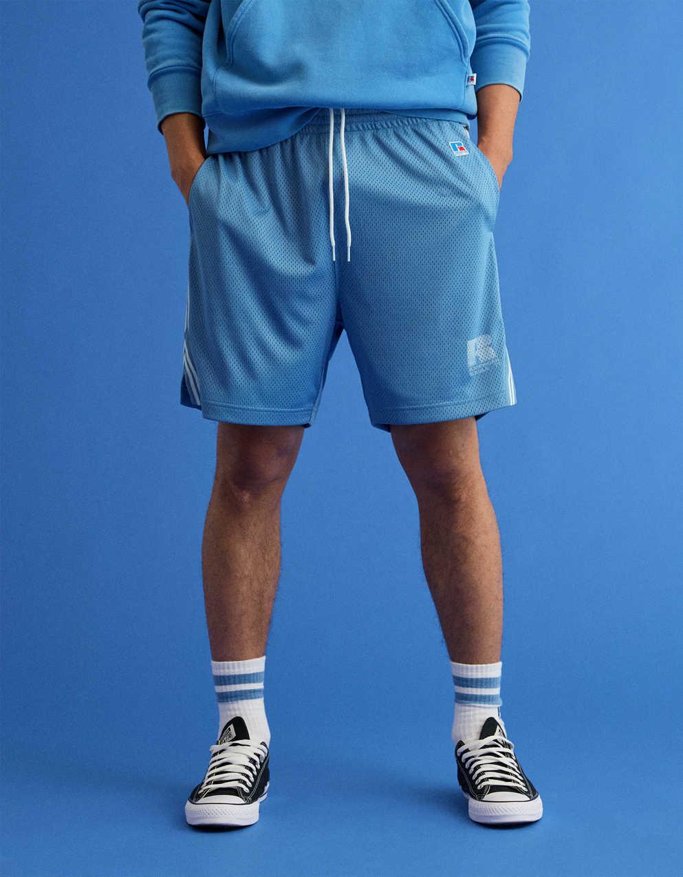 AE x Russell Athletic網眼 7 吋短褲