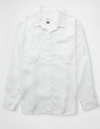 AE Bestie Long-Sleeve Button-Up Shirt