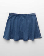 AE Dreamy Drape Stretch Denim Circle Skort