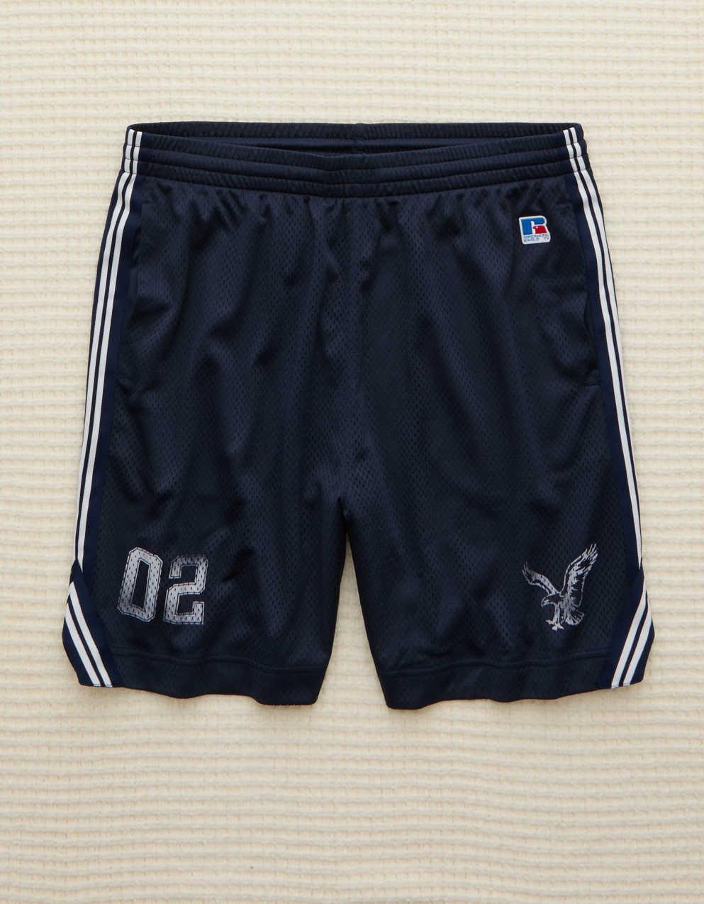 AE x Russell Athletic網眼 7 吋短褲