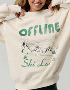 OFFLINE By Aerie 雲毛絨超大圓領運動衫