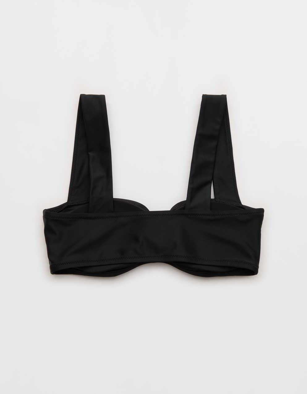 Aerie Ruched Wide Strap Bandeau Bikini Top